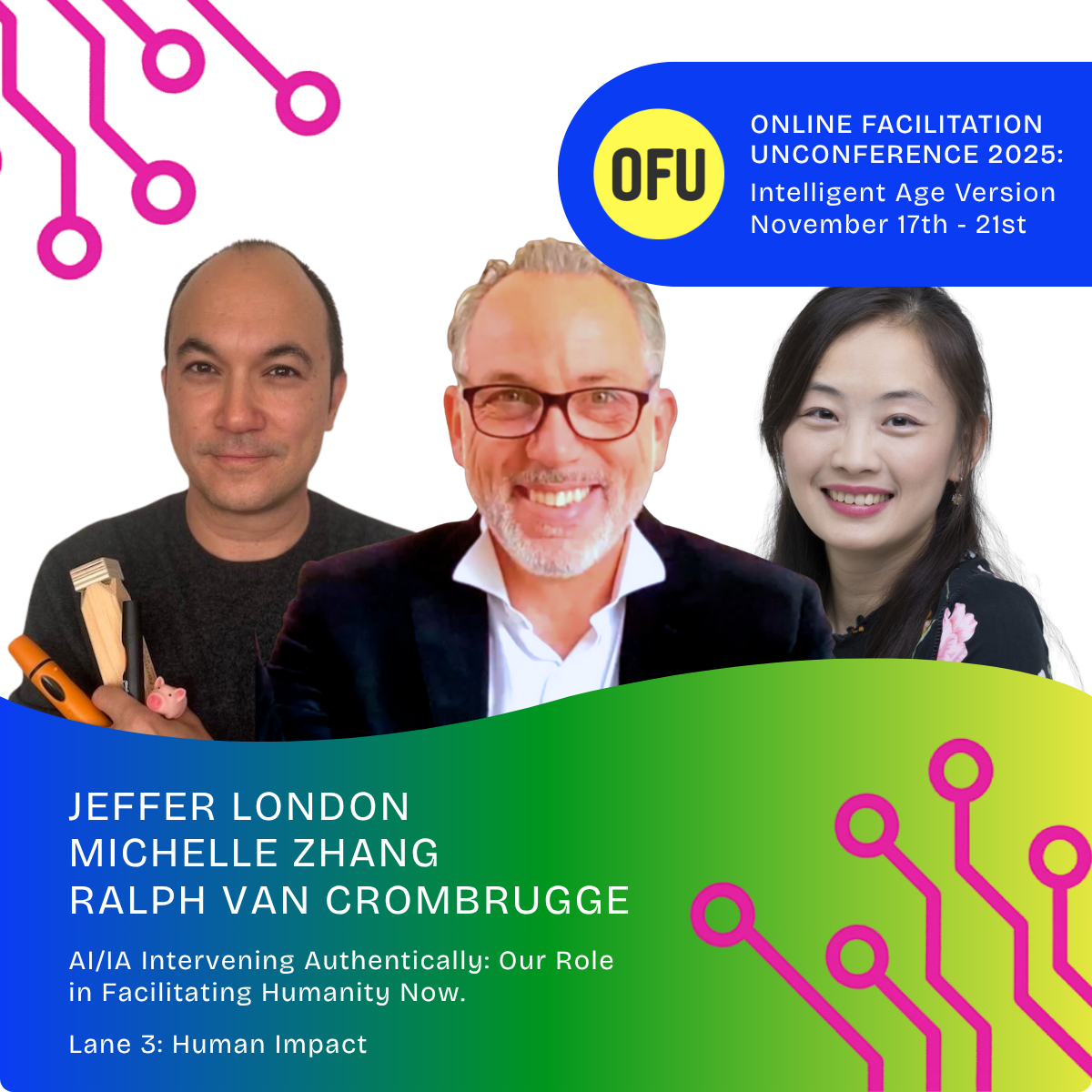 Jeffer London, Michelle Zhang, Ralph Van Crombrugge headshot